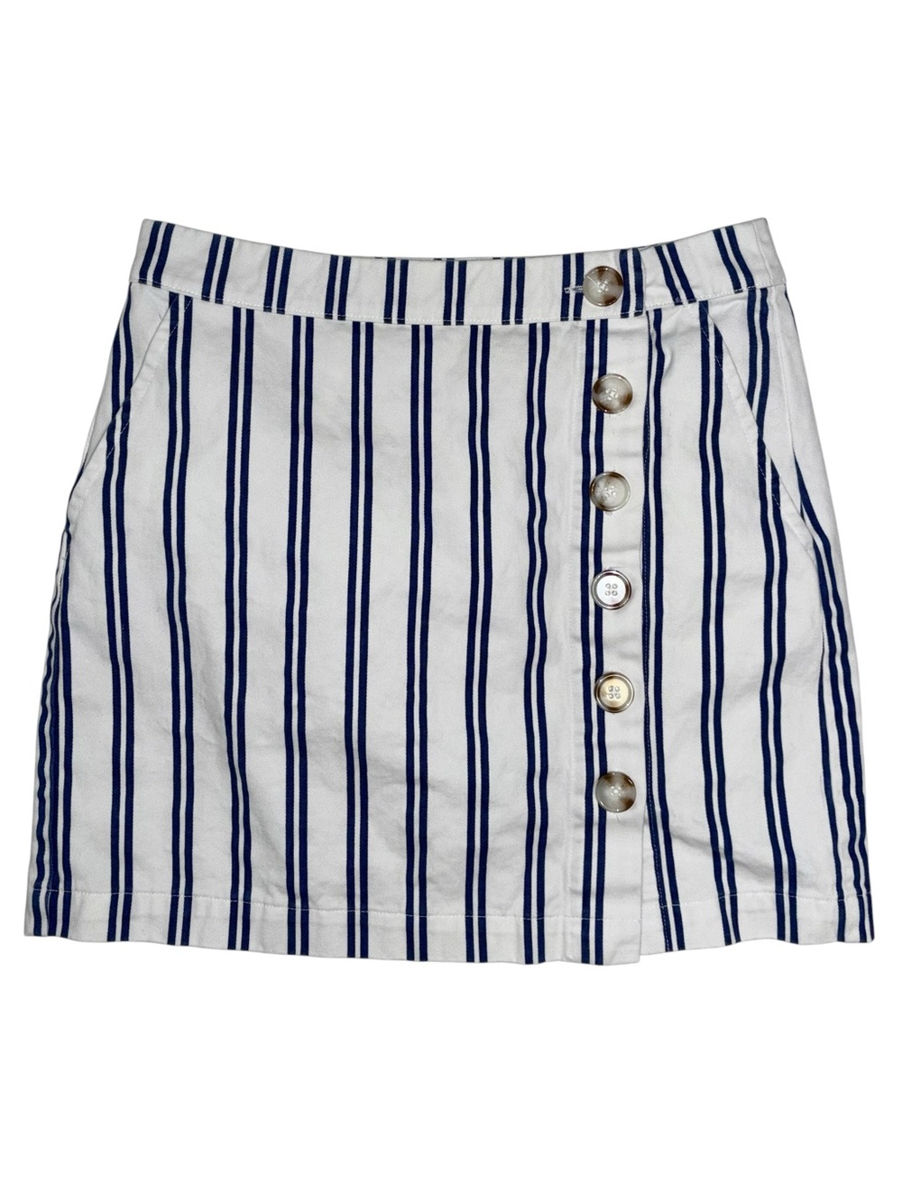 🌱 Forever 21 Blue & White Striped Mini Skirt